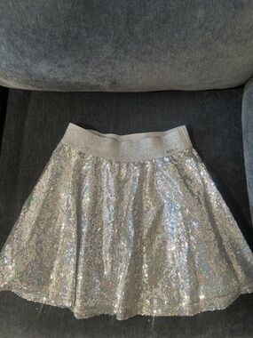 Silver Sequin Party Skirt - American Girl brand